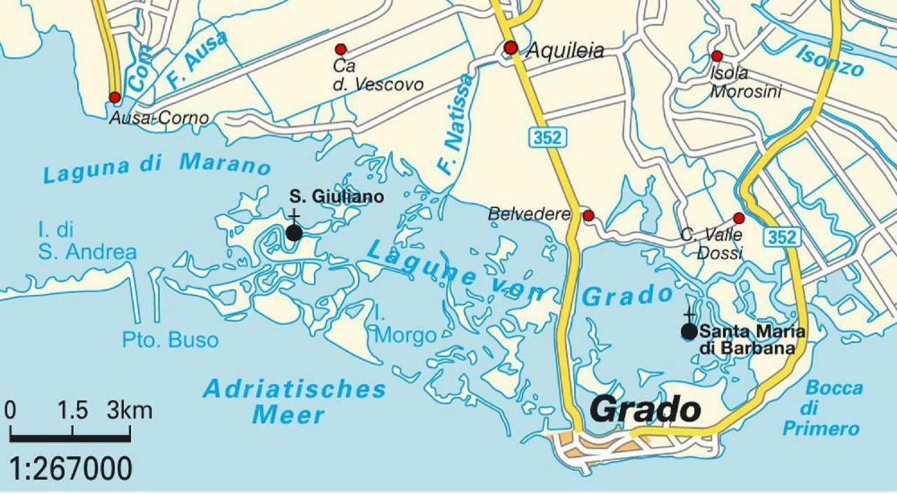 Appartamento Perco Riva Dandolo Grado Eksteriør billede