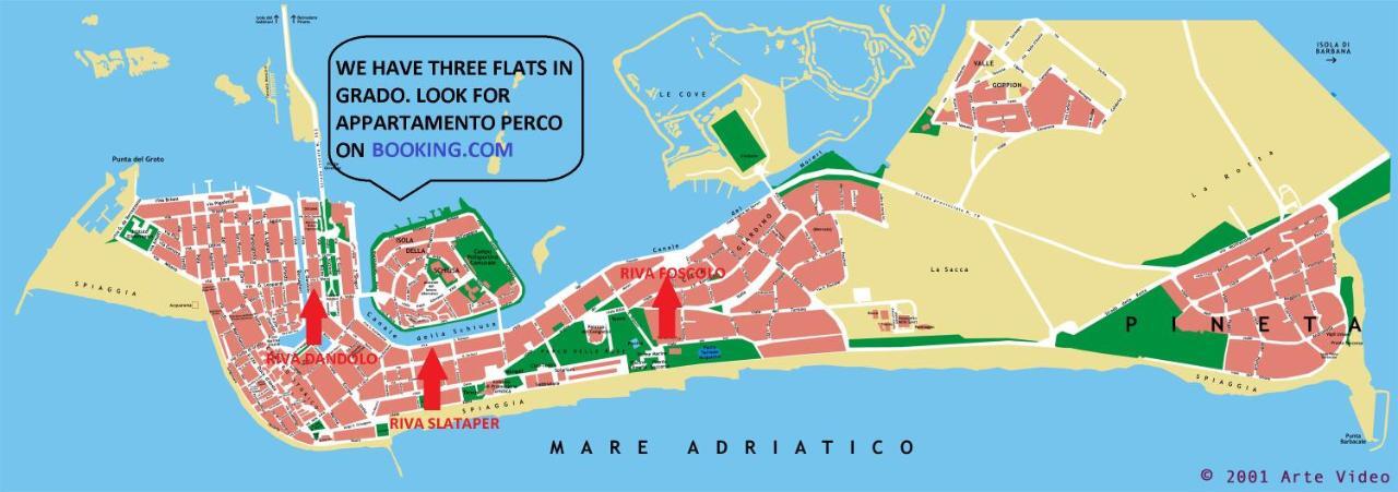 Appartamento Perco Riva Dandolo Grado Eksteriør billede